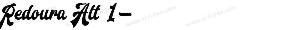 Redoura Alt 1字体转换